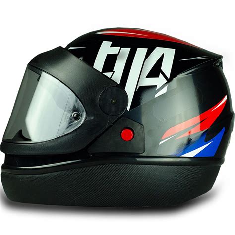 Capacete Fechado Narigueira Automatic Preto Eua Casco Em Abs