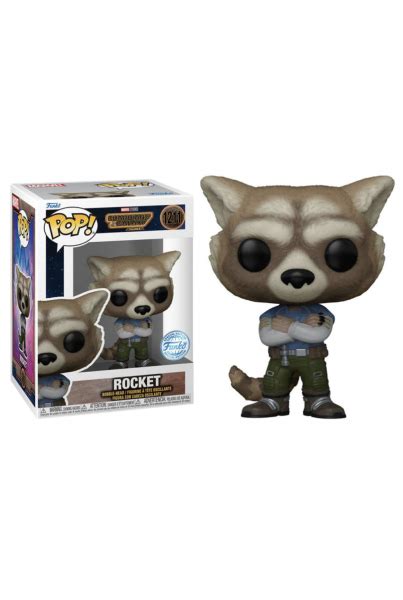 MARVEL FUNKO POP GUARDIANES DE LA GALAXIA VOL 3 ROCKET