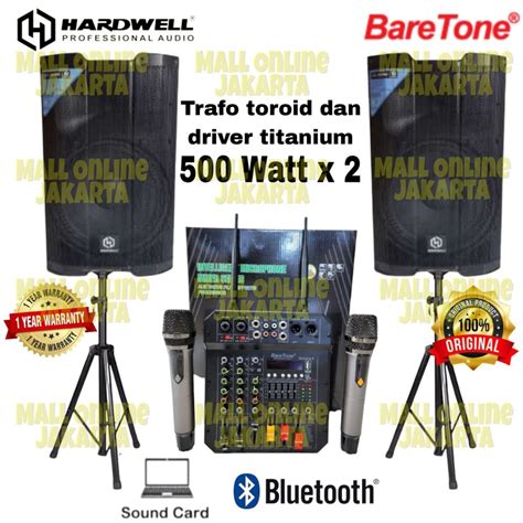 Jual Paket Speaker Aktif Hardwell Inch Dsr Pro Mixer Baretone