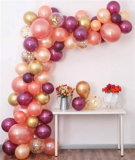 Buy Burdy Rose Gold Balloon Garland Kit 100PCS Balloon Garland