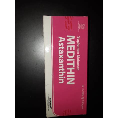 Jual Medithin Astaxanthin Box Kapsul Shopee Indonesia