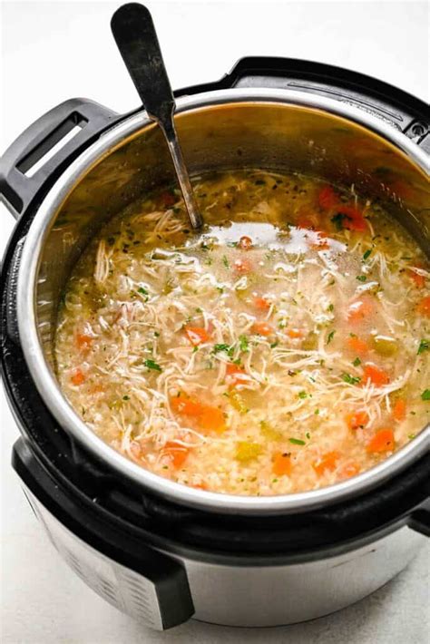 Instant Pot Chicken and Rice Soup - One Pot Only — easy recipes using ...