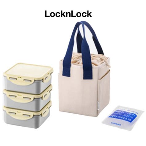 Jual Locknlock Daily Lunch Box With Ice Pack And Lunch Bag Set