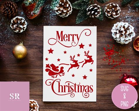 SVG: Christmas Card Bundle. Christmas Svg. Christmas Card Svg. - Etsy