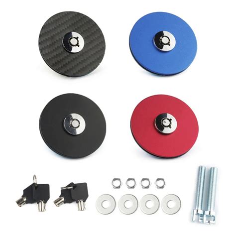 Universal Engine Hood Cover Lock Key Pin Kit Quick Latch Release