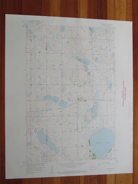 Fillmore North Dakota 1959 Original Vintage Usgs Topo Map 1959 Map