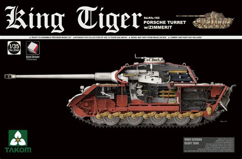 King Tiger Full Interior Takom Ready For Inspection Armour