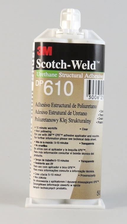 3M Scotch Weld DP610 Urethane Structural Adhesive Genfab