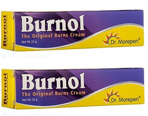 First Aid Antiseptic Cream Burnol - Burns Cuts Bruises Wounds 10gm (Pack of 2) - Pamherbals ...