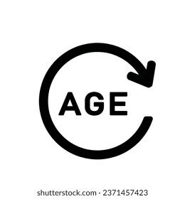 Age Vector Icon Isolated On White Stock Vector (Royalty Free) 2371457423 | Shutterstock