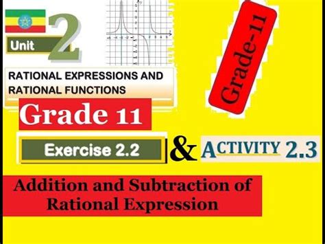 Mathematics Grade Unit Exercise Activity And Operation Of