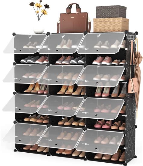 Amazon Homidec Shoe Rack Tier Shoe Storage Cabinet Pair