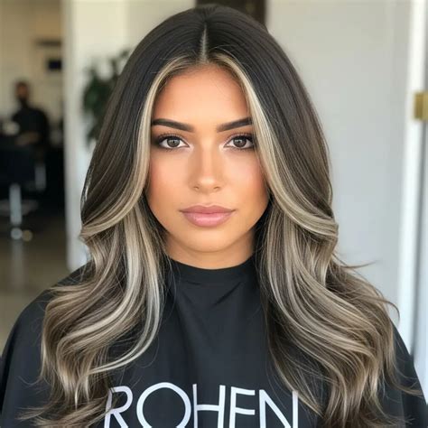 20 Trendy Dark Brown Hair With Money Piece Highlights Youll Love