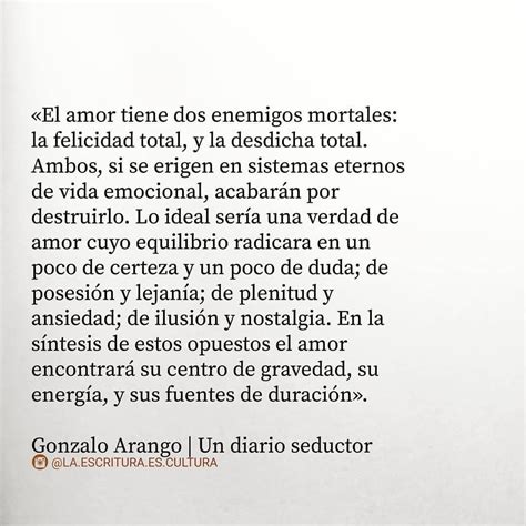 Gonzalo Arango Un Diario Seductor Amor Frases Sistemas