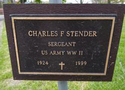 Charles Frederick Stender 1924 1999 Find A Grave Memorial