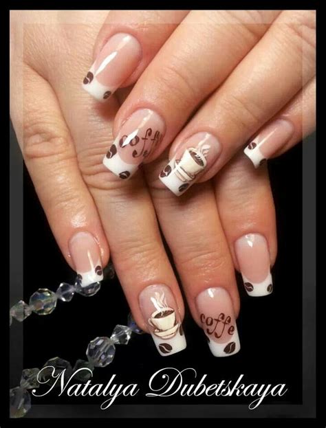 Coffee Anyone Starbucks Nails Cool Nail Designs Coffin Nails Designs