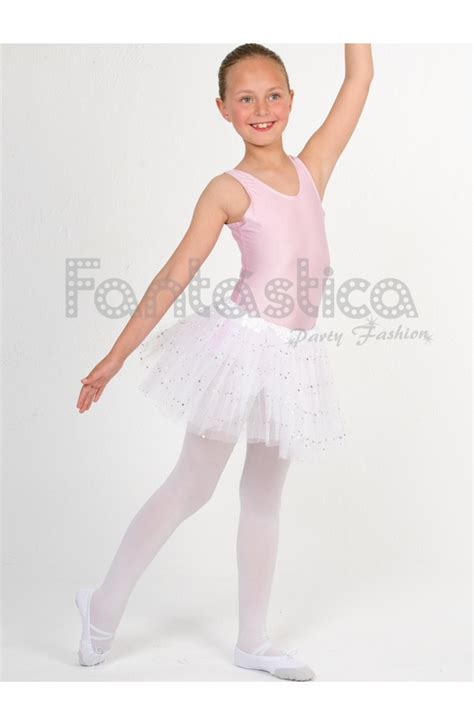 Tutú para Ballet y Danza Falda de Tul para Niña y Mujer Color Blanco