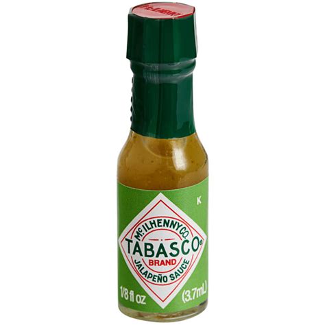 Mini Tabasco Green Hot Sauce Bottles Case
