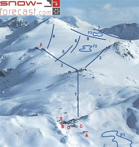 Passo Stelvio Piste Map / Trail Map