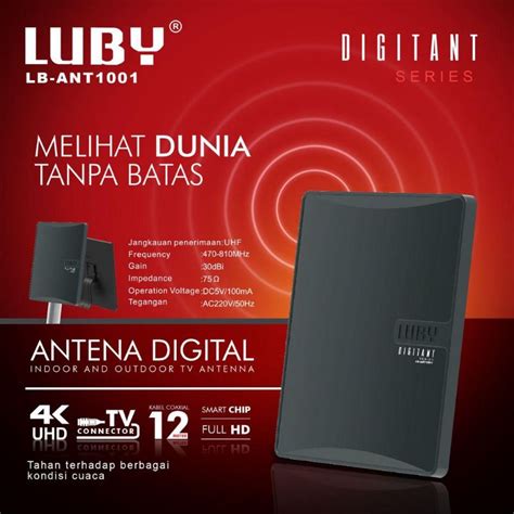 Jual STB Set Top Box Antena Tv Digital Luby Indoor Atau Outdoor Antena