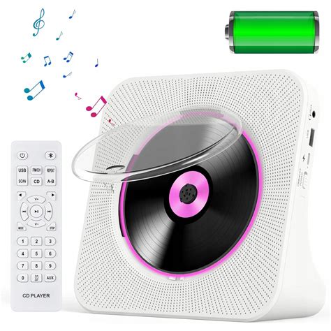 Odtwarzacz CD przenośny discman Bluetooth AUX GŁOŚNIKI TRANSMITER FM