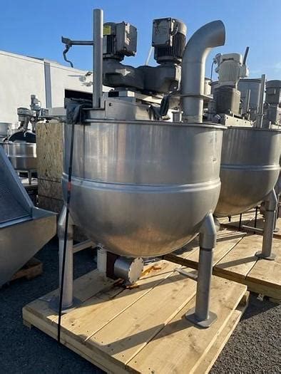 Used Groen Gallon Stainless Steel Jacketed Mix Kettle With Dual