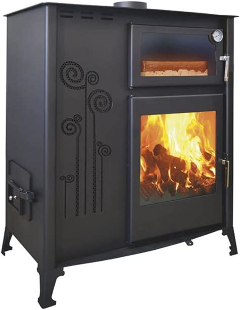 Cuisinière Mixte Bois Pellet Avec Four De Cuisson 12 kW Fourneau à