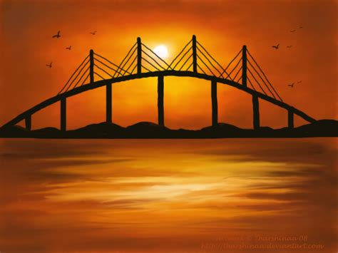 Sunset By The Penang Bridge By Tharshinaa On Deviantart