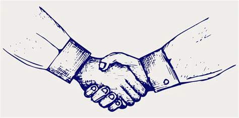 Handshake silhouette Vector Art Stock Images | Depositphotos