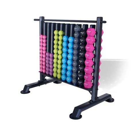 Studio Dumbbell Rack with 48 pairs of Neo-Hex Dumbbells | Physical