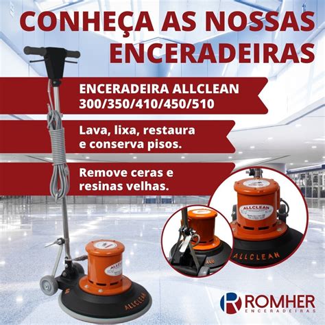 Enceradeira Industrial Lavadora De Piso Allclean 350 Bivolt