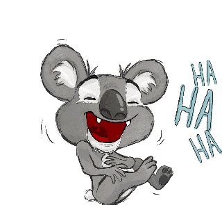 Hangouts Koala Sticker - Hangouts Koala Laughing - Discover & Share GIFs