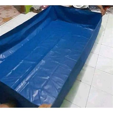 Jual Kolam Terpal Kotak Ukuran X X Bahan Orchid Semi Karet