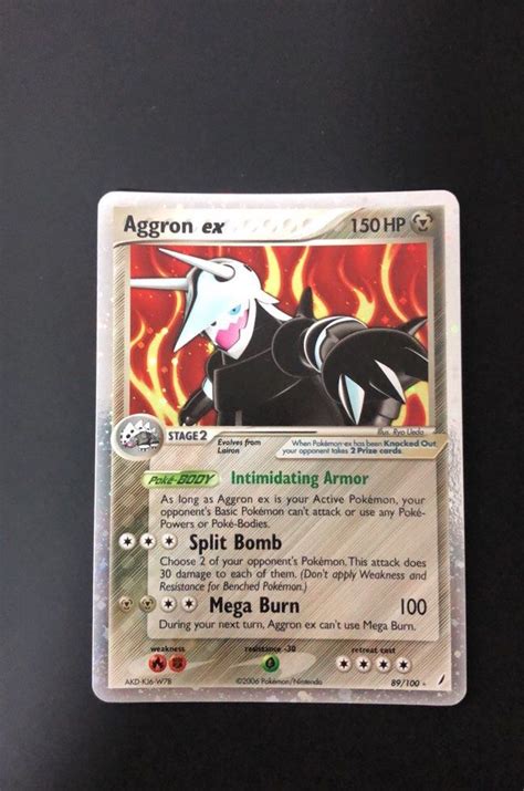 Pokémon Aggron ex 89 100 ex crystal guardians vintage Pokémon tcg