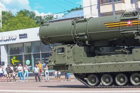 Russian Anti Aircraft Weapon System S V On Military Parade