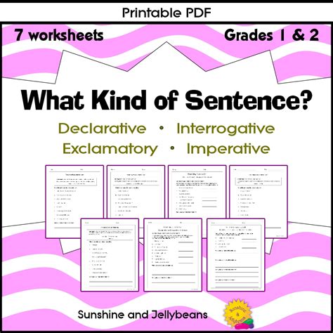 Imperative Sentence Worksheets