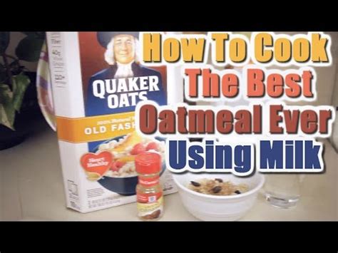 Quaker Oats Recipes With Milk Bryont Blog