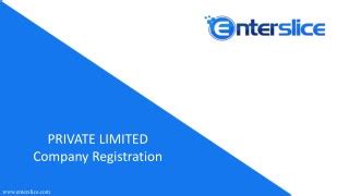 Ppt Private Limited Company Registration In India Powerpoint