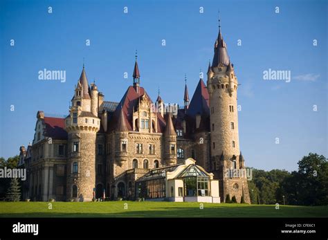 Fabulous castle in Moszna, near Opole, Silesia, Poland Stock Photo - Alamy