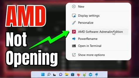 Fix Amd Radeon Software Not Opening On Windows Youtube