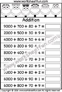 Expanded Form Addition Worksheets - Worksheets Printable Free