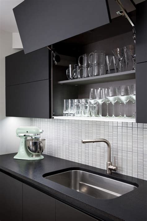 Scavolini Black On Black Kitchen Polycor Inc