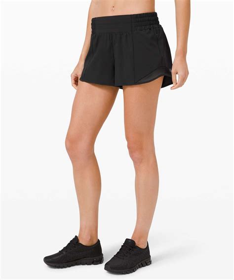 Lululemon Hotty Hot Short High Rise 2 5 Black Lulu Fanatics