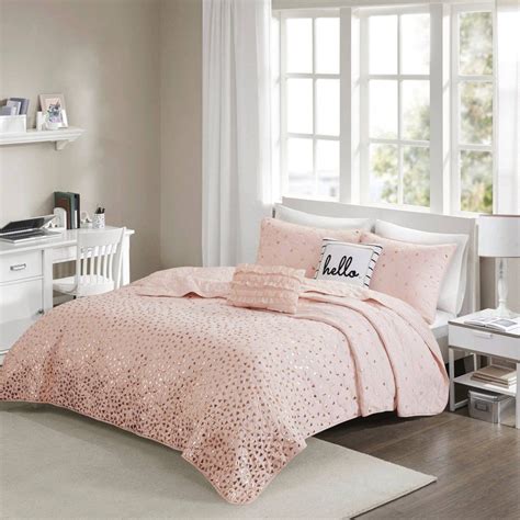 Rose Gold Twin Bedding Paris Rose Gold 8 Piece Comforter Set Twin