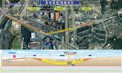 경부고속도 지하구간 상부 횡단 보라지하차도 공사 내달 재개 한국경제