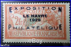 FRANCE 1929 EXPOSITION DU HAVRE N 257A NEUF GOMME SANS CHARNIERE NI