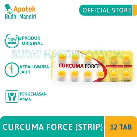 Jual Curcuma Force Tablet Strip Shopee Indonesia