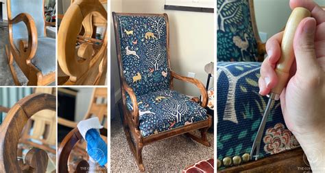 How To Reupholster A Rocking Chair The Copper Goose