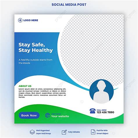 Stay Safe Healthy Psd Template Download On Pngtree