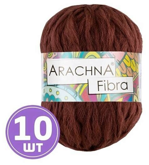 Пряжа для вязания спицами, крючком Arachna Fibra классическая средняя ...